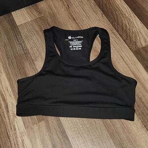 NU Vision Be Amazing Sports Bra Size Large Never Worn Black Color